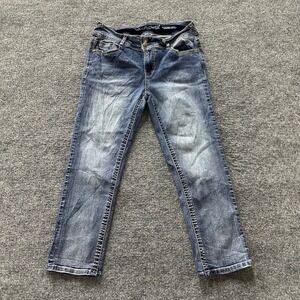 WallFlower Jeans Womens Size 11 Blue Luscious Curvy Bootcut Medium Wash Stretch